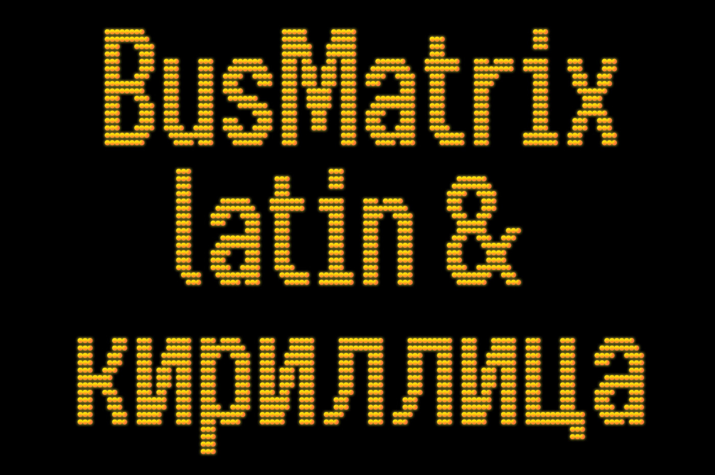 BusMatrix font