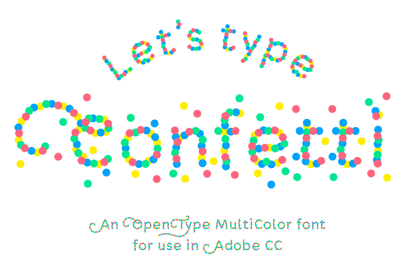 Confetti font